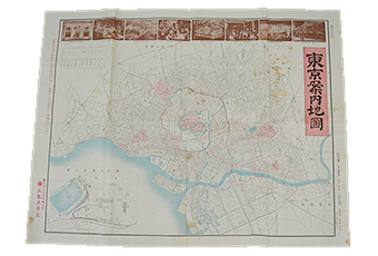 大正時代の東京案内地図